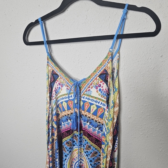 Flying Tomato Hanky Dress Womens S Small Flowy Boho Asymmetrical Hem Colorful - Picture 9 of 10